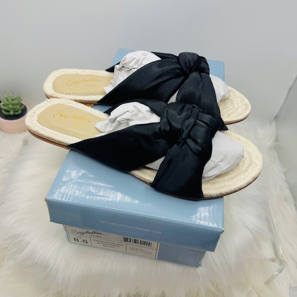 SEYCHELLES Satin Slide Sandals - Picture 8 of 8